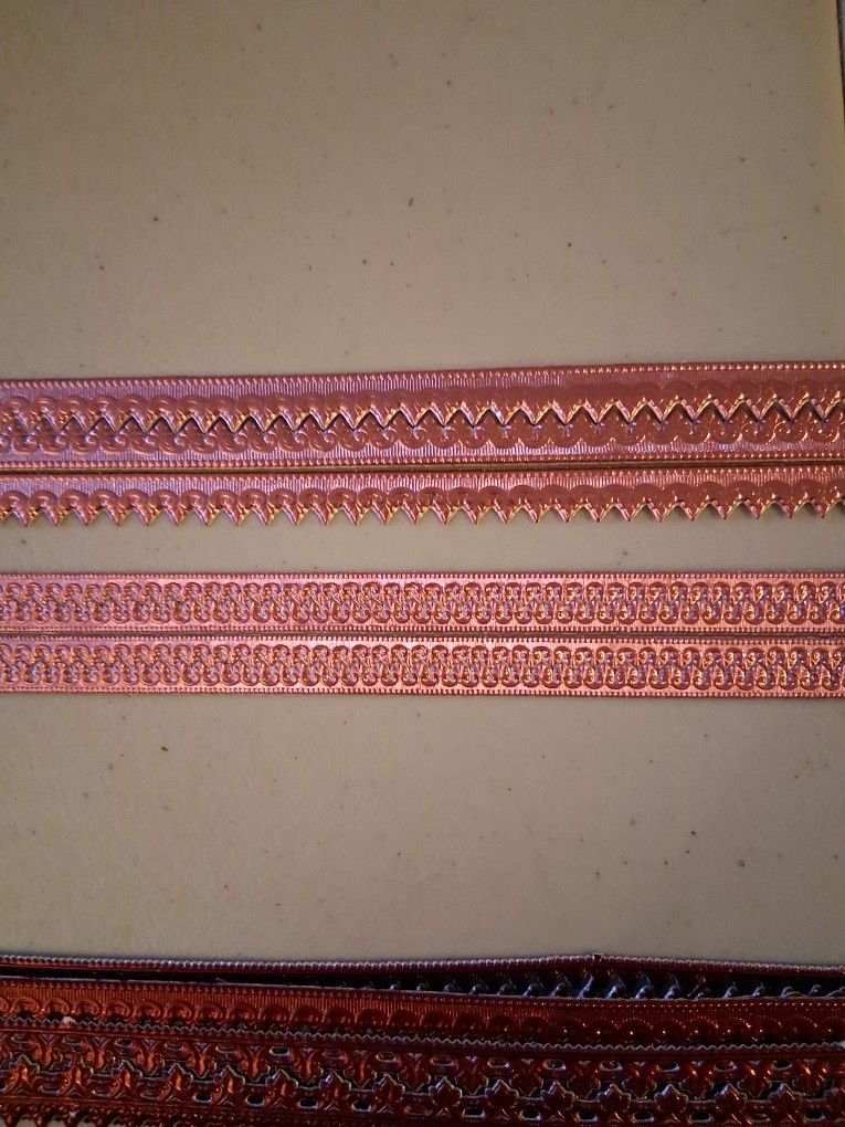 2 Pink Dresden Trims
