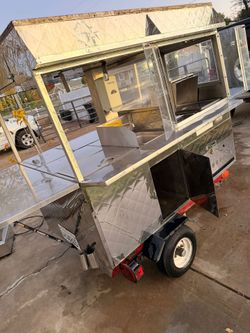 2007 Commercial Stainless Steel Catering Cart / Food Trailer
