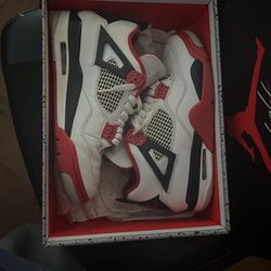 Fire Red Jordan 4s