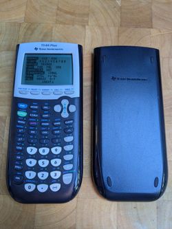 Texas Instruments TI-84 Plus graphing calculator with Cover
