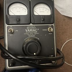 Vintage VARIAC And SIMPSON METER/Volt Radio 