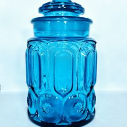 Large L.E. Smith Moon and Stars canister