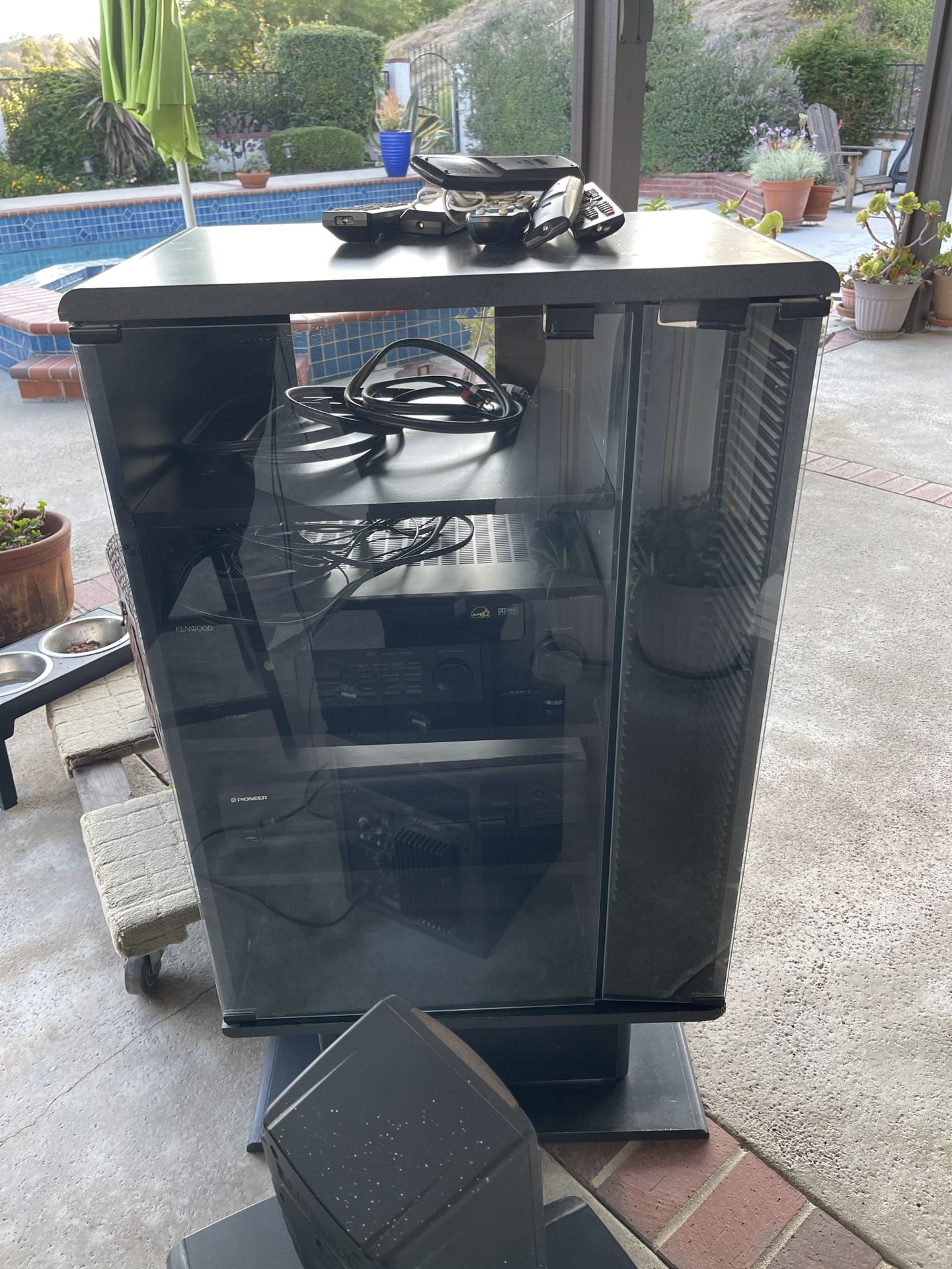 Cabinet With Stereo & CD Player Free *pick Up Pending *