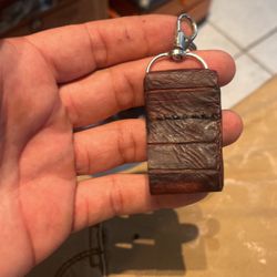 Alligator Skin Keychain 