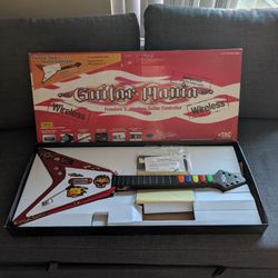 Ps2 AntCommandos TAC Flying V Wireles Guitar Hero Controller (No Dongle)