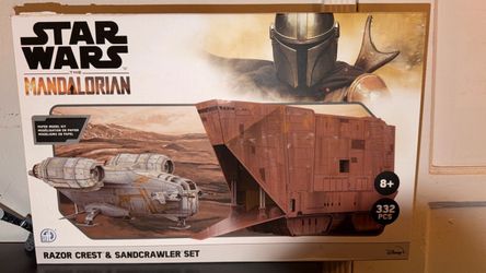 Star Wars The Mandalorian Razor Crest & Sandcrawler Set Paper Model Kit