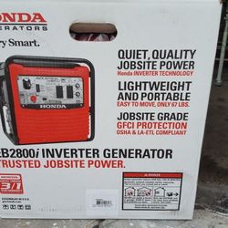 Honda generator EB 2800 I inverter