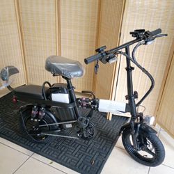 2 SEATER ELECTRIC BIKE 25MPH-RANGE 50MILES ( PAS) ALARM. TURN LIGHTS.FULL SUSP. FOLDABLE 
FOLDING ELECTRIC BIKE FULL SUSPENSION PEAK 750W -SPEED 25MPH