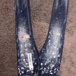 Purple jeans