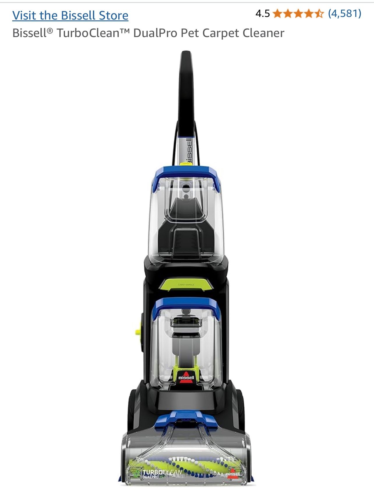 Bissell® TurboClean™ DualPro Pet Carpet Cleaner
