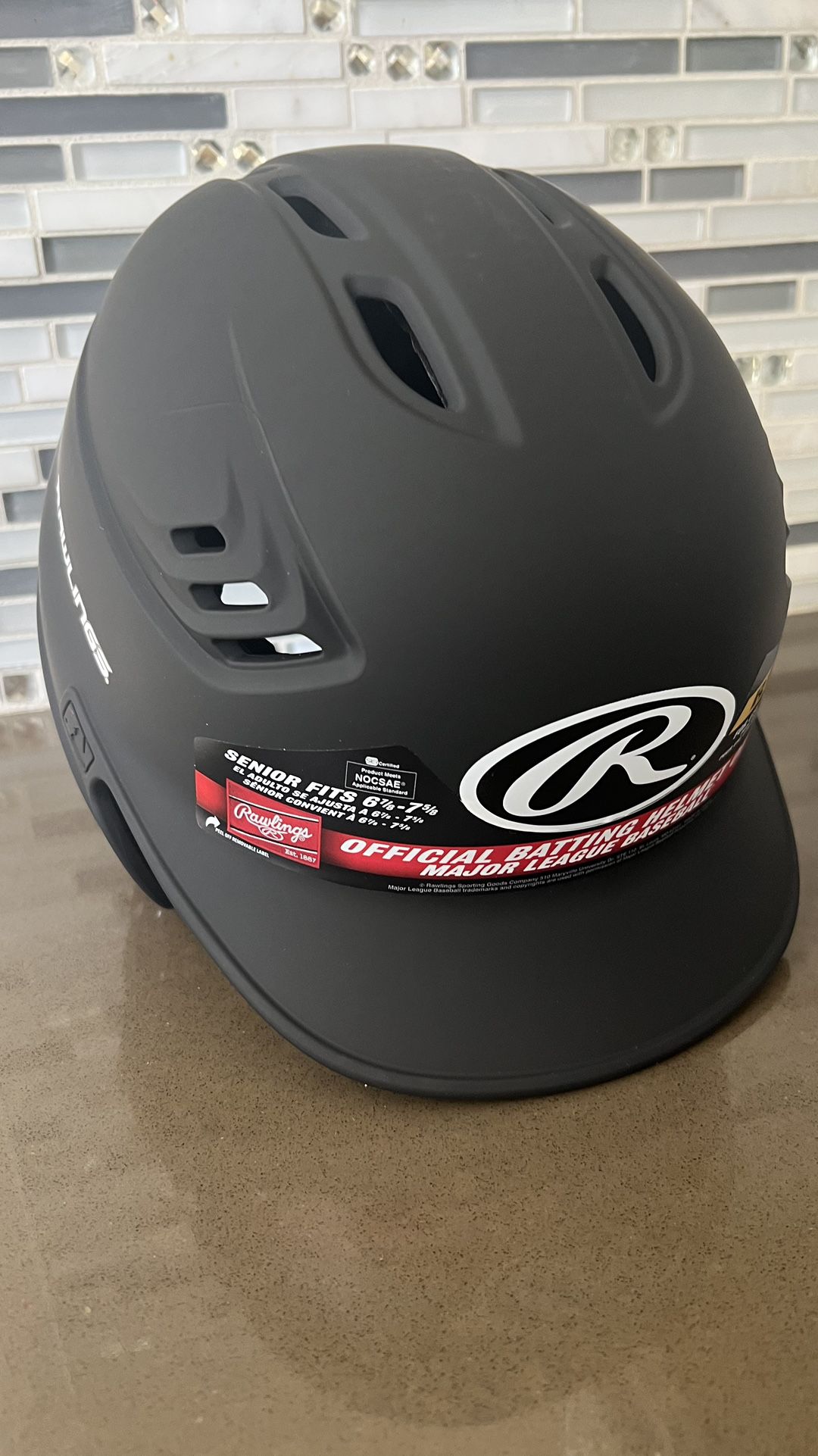 Rawlings | R16 VELO Baseball Batting Helmet | Matte  Senior Size