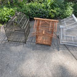 3 Vintage Birdcages..