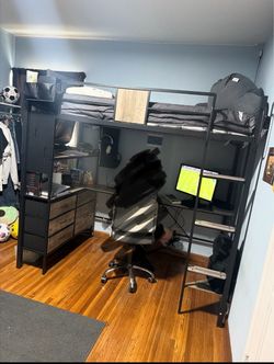 Twin size loft bed