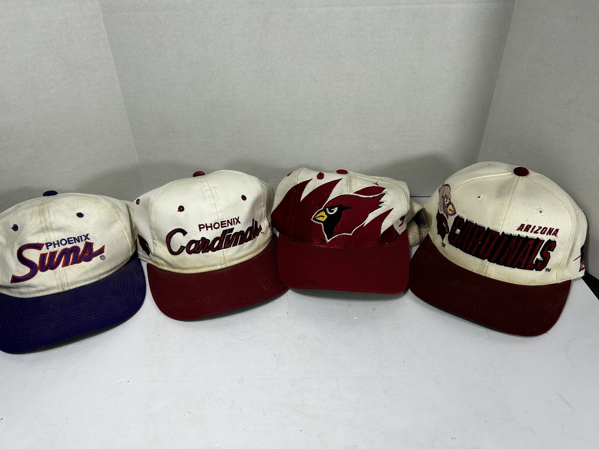 Vintage 90s Arizona Cardinal Phx Suns Hats