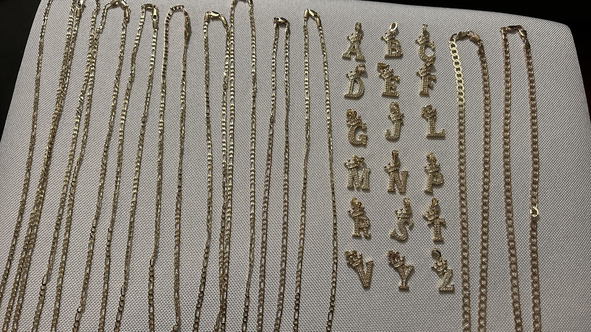 Gold Chains And Charms