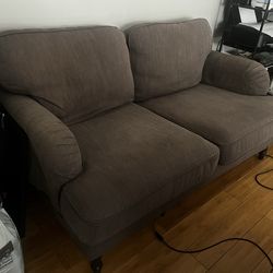 Gray loveseat