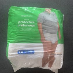 Amazon Basics Incontinence Men’s Protective Underwear Maximum Absorbency XXL NWT