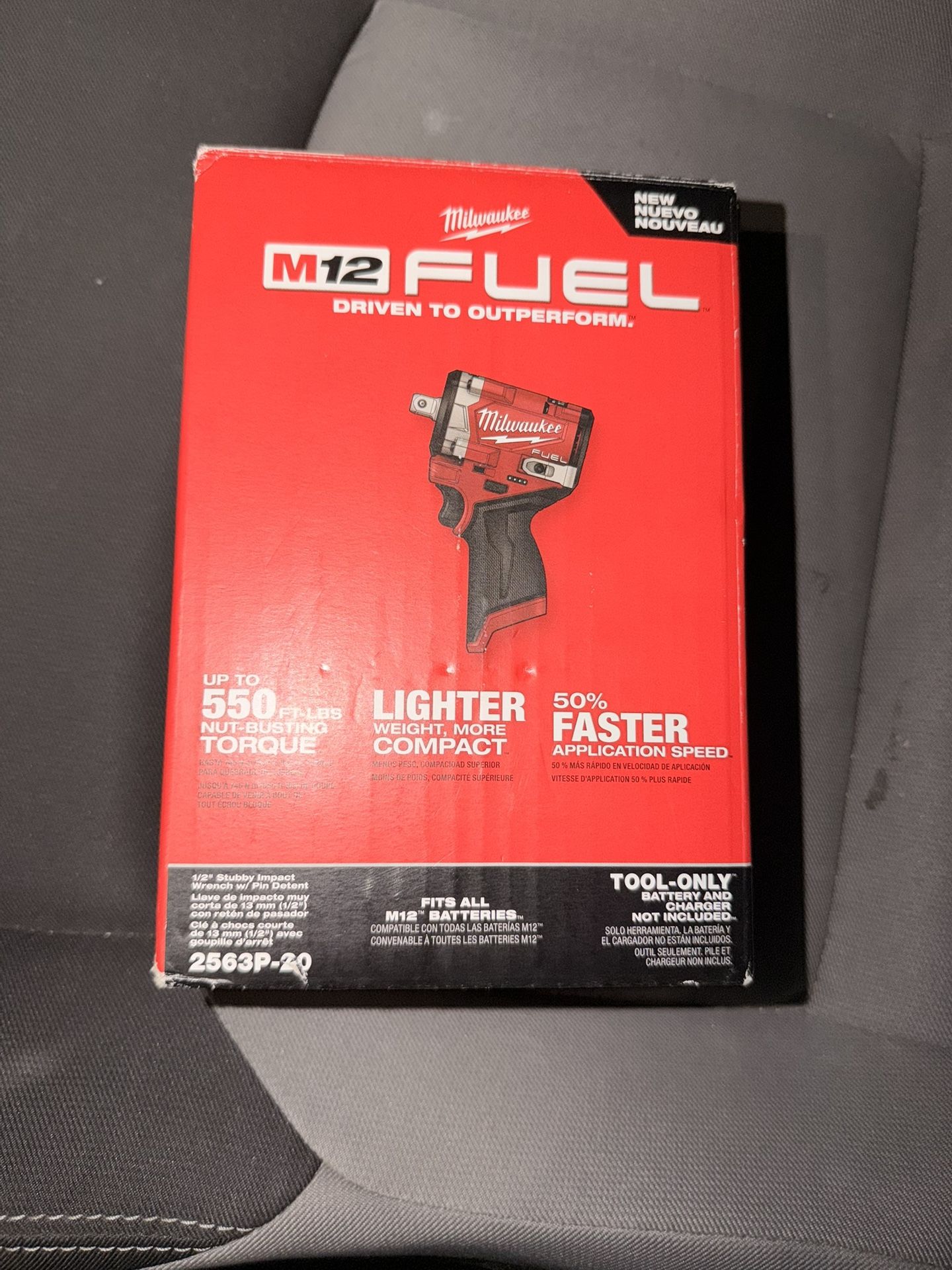 Milwaukee M12 Fuel 1/2” Impact Wrench Stubby 