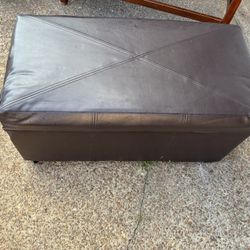 Luxury Leather Ottoman 