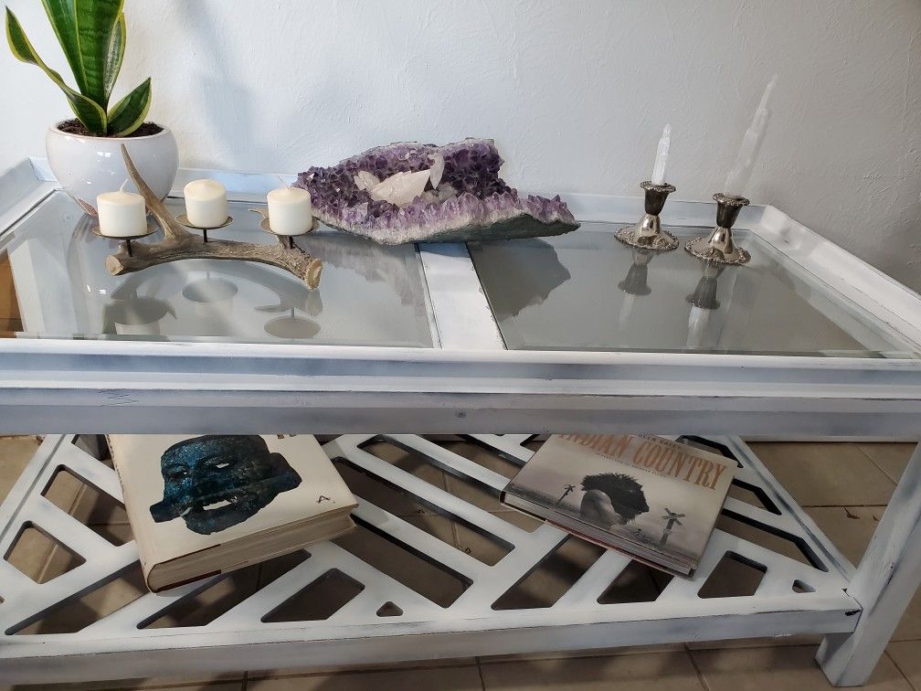 Shabby Chic/Farm House Sturdy Coffee Table