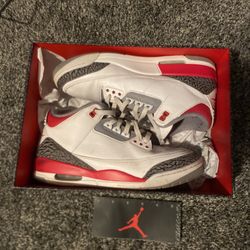 2022 Nike Air Jordan 3 Retro "Fire Red" Size 12 (4755) DN3707-160