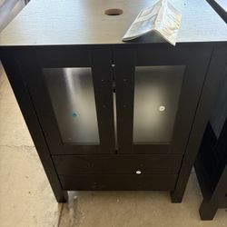 Bathroom Vanity w/ Sink, Faucet and Mirror 24”