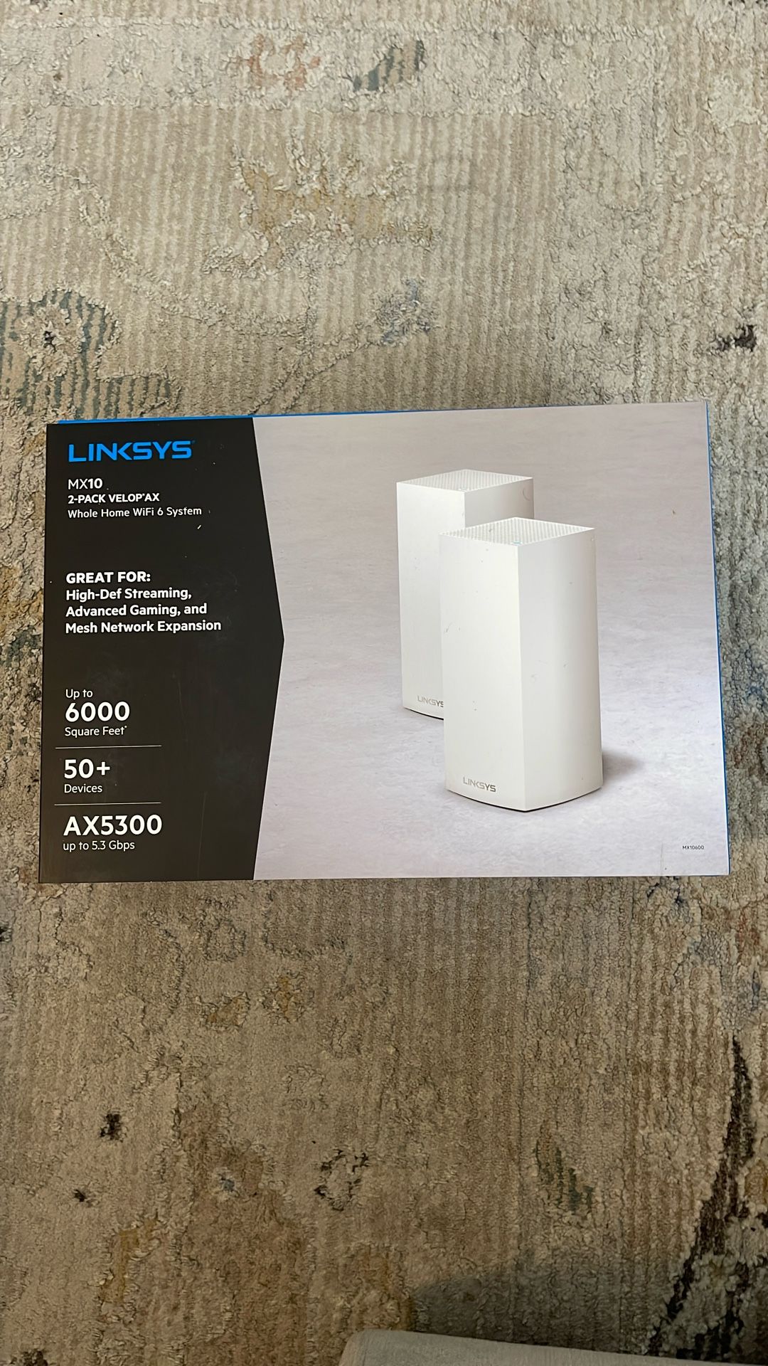 Linksys MX10 Velop AX Whole Home Wifi 6