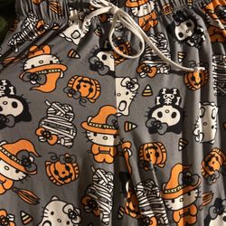HALLOWEEN HELLO KITTY PJ BOTTOMS
