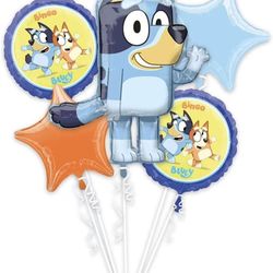 bluey birthday decorations （have 2 or 3 number ballon）