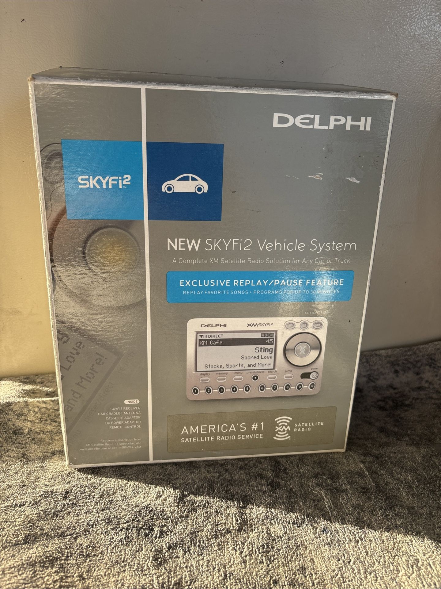 Delphi SKYFi2 XM Satellite Radio Vehicle System Complete Kit with Remote & Acc. 