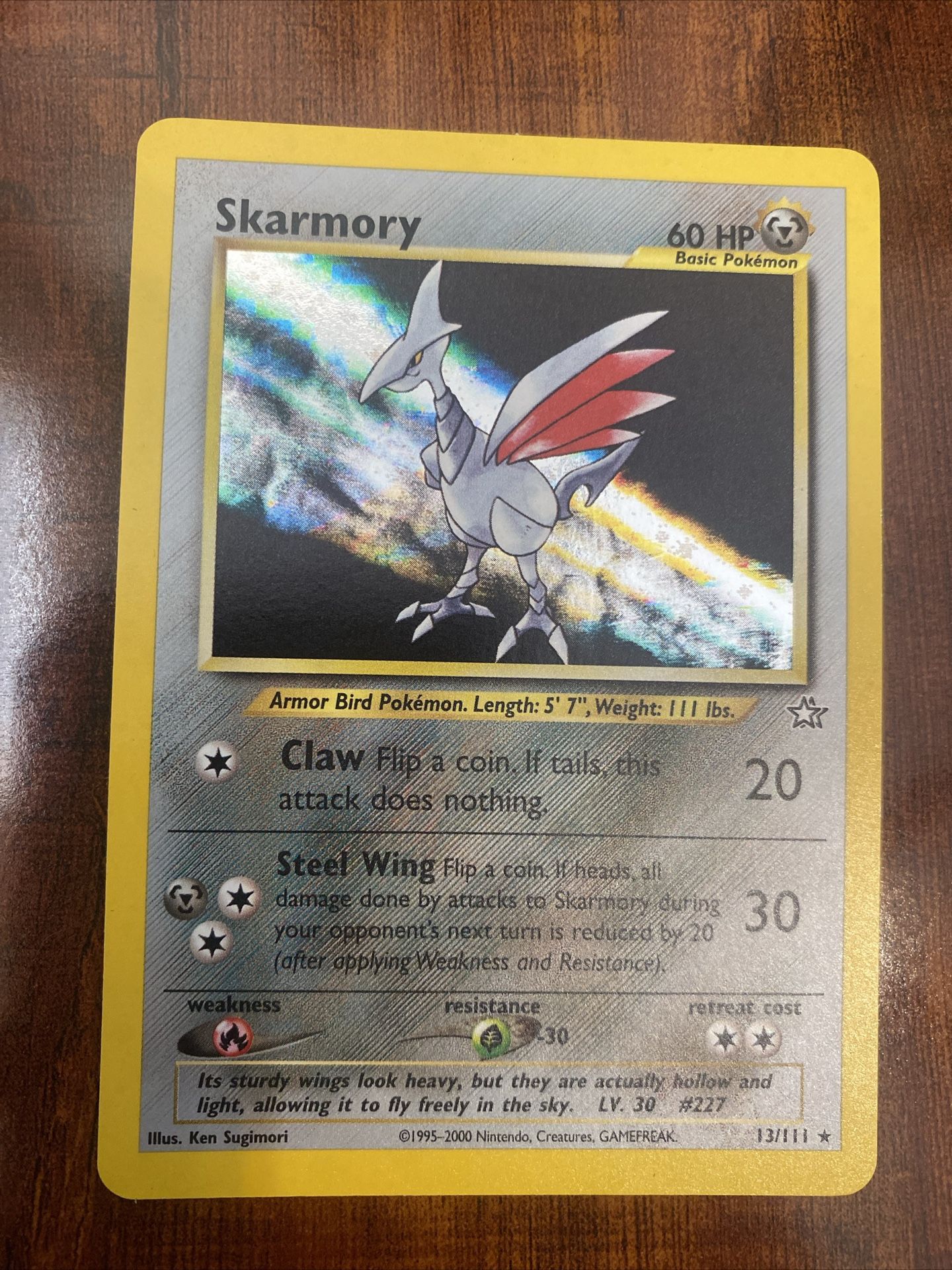 Pokemon Skarmory Neo Genesis 13/111 Unlimited Holo Rare LP/NM ⭐️