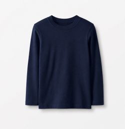 Hanna Andersson Boys Navy Blue Pima Cotton Long Sleeve Shirt Size 8 – New