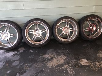 Set de riñes con la llanta sizes 24” inches the tires in good condition