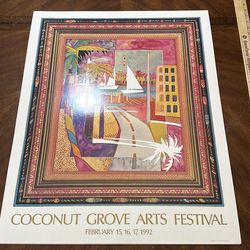 Coconut grove arts festival 1992 poster
