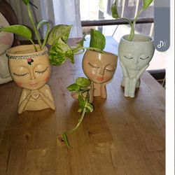 3 Small Planters