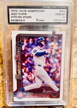 Pete Crow-Armstrong graded 10 rookie card