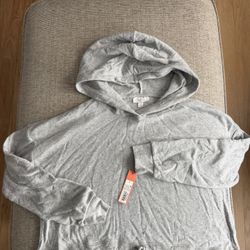 Colsie Gray Hoodie Sweatshirt Size L