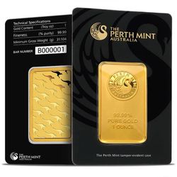 Perth Mint Gold Bar 1 oz