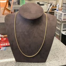 14KT Solid Gold Rope Chain 38110-6 