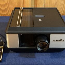 Minolta Autopak AFT/2 Slide Projector w/Original Box! Missing Slide Tray