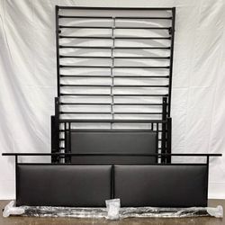 Upholstered Daybed with Trundle, Twin, Black *Free Delivery & Assembly*