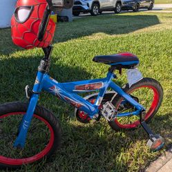 Huffy Spiderman 16 Inch Bike With Training Wheels 