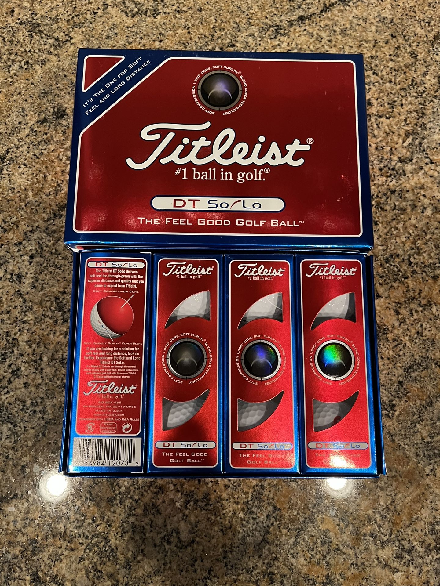 Titleist DT Solo golf balls. Brand new.