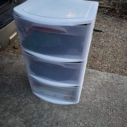 Large 3 Tier Plastic Drawers 