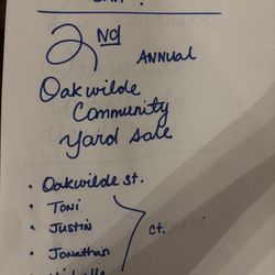 Community Yard Sale 