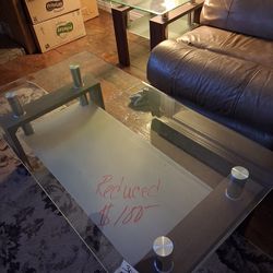 Coffee table, 2 end tables