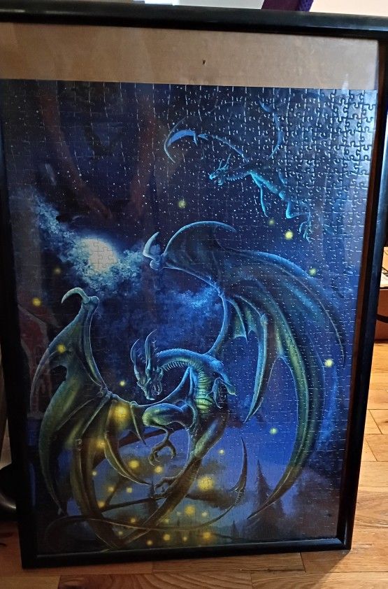 Dragon Puzzle In Plastic Frame