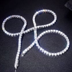 Moissanite diamond necklace