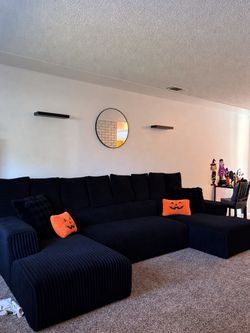 Black cloud couch