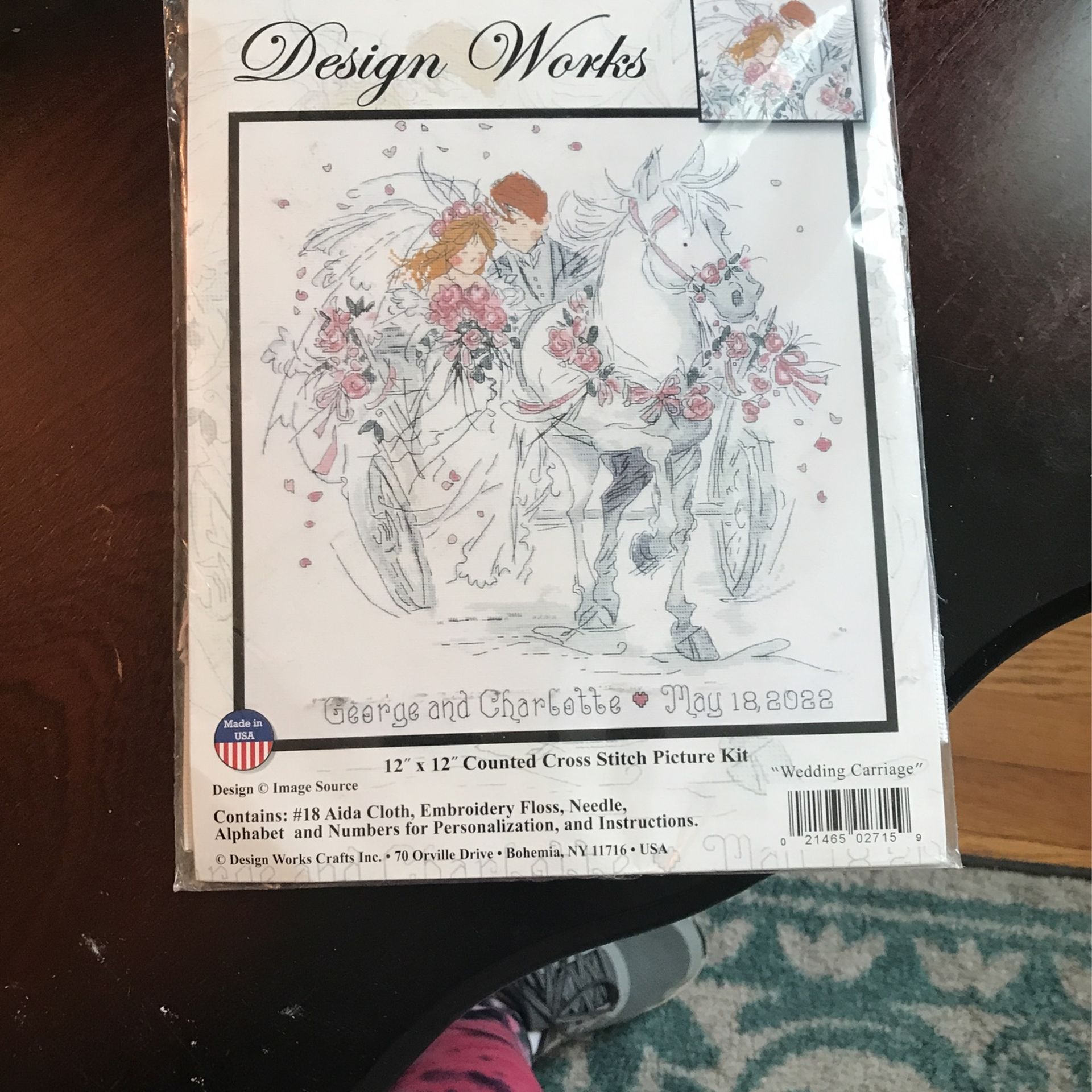 Design Works “Wedding Carriage” 12x12 Cross Stitch